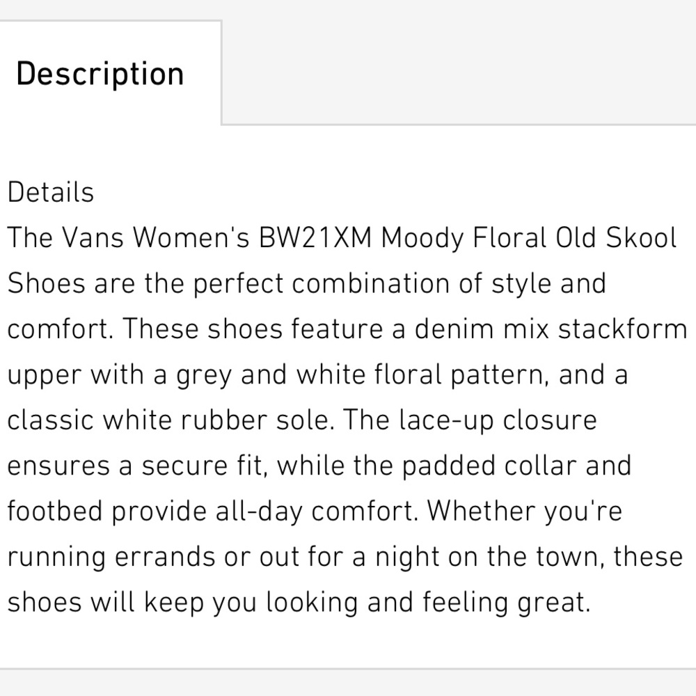 VANS Moody Floral Old Skool shoes - Picture 6 of 7
